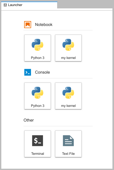 JupyterLab user kernel launcher