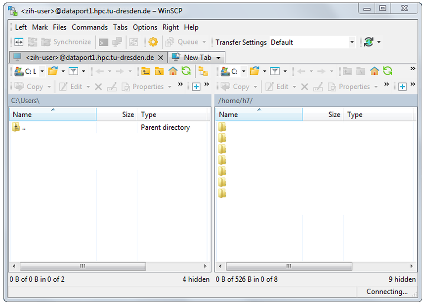 WinSCP document explorer